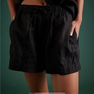 AE77 Premium Linen Pull-on Short